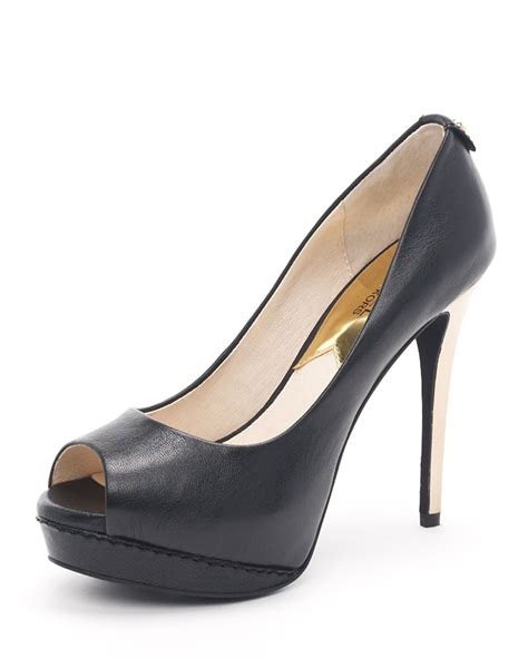 michael kors peep toe pumps